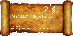 Pödör Graciella névjegykártya